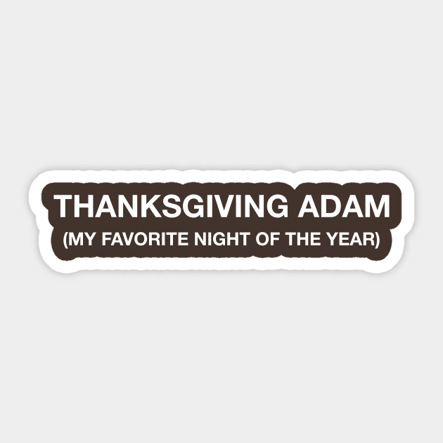 Thanksgiving Adam Sticker by 4check